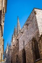 Barcelona Cathedral, located in Gothic Quarter, Catalonia, Spain Royalty Free Stock Photo