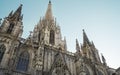 Barcelona Cathedral, Saint Eulalia Exterior Details Royalty Free Stock Photo