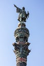 Barcelona Cilumbus monument Mirador de Colom, Catalonia, Spain