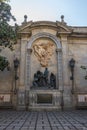 Barcelona city with architectural details