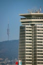 Barcelona comunications antennas from the mountain to the sea