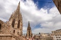 Gothic cathedral of Barcelona in Spain Europe Royalty Free Stock Photo