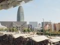 Barcelona Encants market and Agbar tower