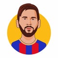 Lionel messi is barcelona football player