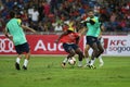 Barcelona Football Club players practice