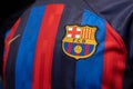 Barcelona Football Crest on the New Jersey