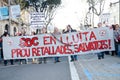 Barcelona - General strike Royalty Free Stock Photo