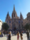 Barcelona Gothic cathedral Royalty Free Stock Photo