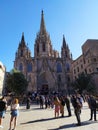 Barcelona Gothic cathedral Royalty Free Stock Photo