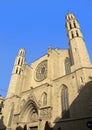 Barcelona - gothic cathedral Santa Maria del mar Royalty Free Stock Photo
