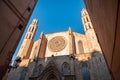 Barcelona - gothic cathedral Santa Maria del mar Royalty Free Stock Photo