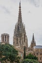 Barcelona Gothic Cathedral, Spain, Church La Seu Royalty Free Stock Photo