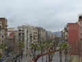 Barcelona, typical street sceene in center