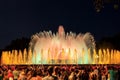 Barcelona magic fountain of Montjuic light show