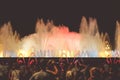 Barcelona magic fountain of Montjuic light show