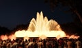 Barcelona magic fountain of Montjuic light show