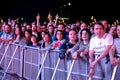 Crowd in a concert at Primavera Sound 2016 Festival Royalty Free Stock Photo