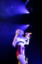 Die Antwoord rap rave band performs at Sonar Festival