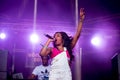 Lady Leshurr rapper, singer and producer performs in concert at Sonar Festival Royalty Free Stock Photo