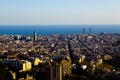 Barcelona landscape fom viewpoint