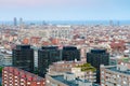 Barcelona in late blue evening Royalty Free Stock Photo