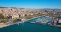 Barcelona marina port from above Royalty Free Stock Photo