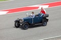 BARCELONA- MAY 9:Felipe Massa of Ferrari on parade Royalty Free Stock Photo