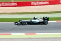 Lewis Hamilton drives the Mercedes AMG Petronas F1 Team car on track for the Spanish Formula One Grand Prix at Circuit de Cataluny