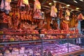 Barcelona Meat Stall Royalty Free Stock Photo