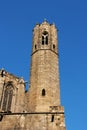 Barcelona: medieval Tower of Santa Agata Chapel Royalty Free Stock Photo