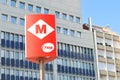 Barcelona metro sign