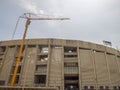 barcelona neu camp stadium under restoration