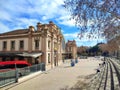 Exterior view of Barcelona Nord Station in Barcelona, Spain. Royalty Free Stock Photo