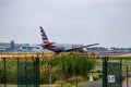 BARCELONA, OCTOBER 2017: Plane taking off in Barcelona airport