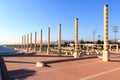 Barcelona olympic park (Anella Olimpica) on Montjuic Royalty Free Stock Photo