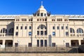 Barcelona Olympic Stadium (Estadi Olimpic Lluis Companys) facade Royalty Free Stock Photo