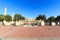 Barcelona Olympic Stadium and olympic park (Anella Olimpica) Royalty Free Stock Photo