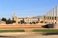 Barcelona Olympic Stadium, olympic park and Placa d Europa Royalty Free Stock Photo