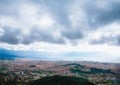 Barcelona panoramic view from Tibidabo mountain Royalty Free Stock Photo