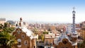 Barcelona Park Guell of Gaudi modernism Royalty Free Stock Photo