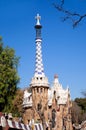 Barcelona Park Guell Gingerbread House of Gaudi Royalty Free Stock Photo