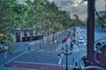 Barcelona. Paseo de Gracia street and Pedrera. Catalonia,Spain