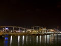 Barcelona port at night Royalty Free Stock Photo