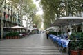 Barcelona's Rambla street Royalty Free Stock Photo