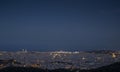 Barcelona skyline at night Royalty Free Stock Photo