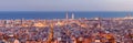 Barcelona skyline panorama