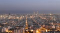 Barcelona skyline panorama Barcelona Spain Europe Royalty Free Stock Photo
