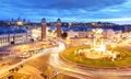 Barcelona skyline from Plaza Espana