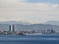 Barcelona skyline from the sea