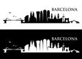 Barcelona skyline - Spain - vector illustration